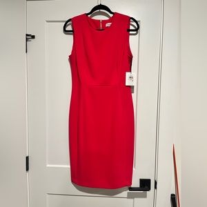 NWT HOT PINK CALVIN KLEIN SHEATH DRESS